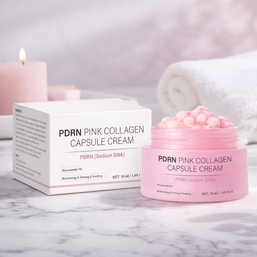 Skincare Glow Glowing - 50 ミリリットルコラーゲンカプセルクリーム顔用保湿フェイスモイスチャライザースキングロー栄養を与えるスムージングスキンケア均一な肌の色合いテクスチャー