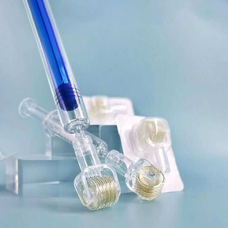 Skincare Acne - マイクロニードルローラースタンプ0.25mm - ひげの成長、頭皮、顔の美容、スキンケアツール用の美容液アプリケーター