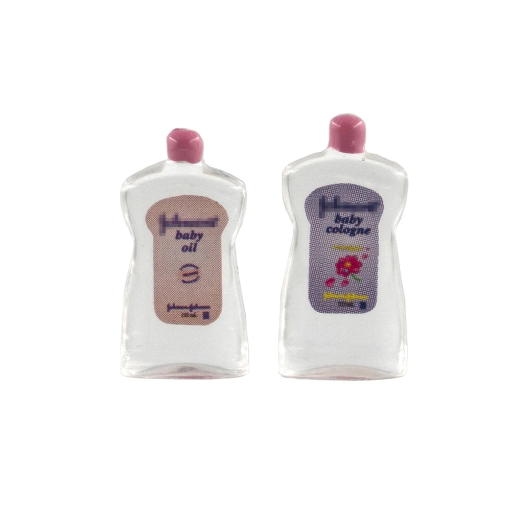 Skincare Animate - ドールハウス,ミニチュア樹脂,bbクリーム,オイル,シミュレーション,スキンケア,ミニデコレーションモデル,ドールハウス,アクセサリー,2個,1/12
