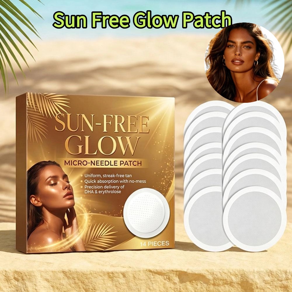 Skincare Glow Glowing - 14枚入り サングローパッチ 日焼け不要 マイクロダーツステッカー 女性用 ボディケア