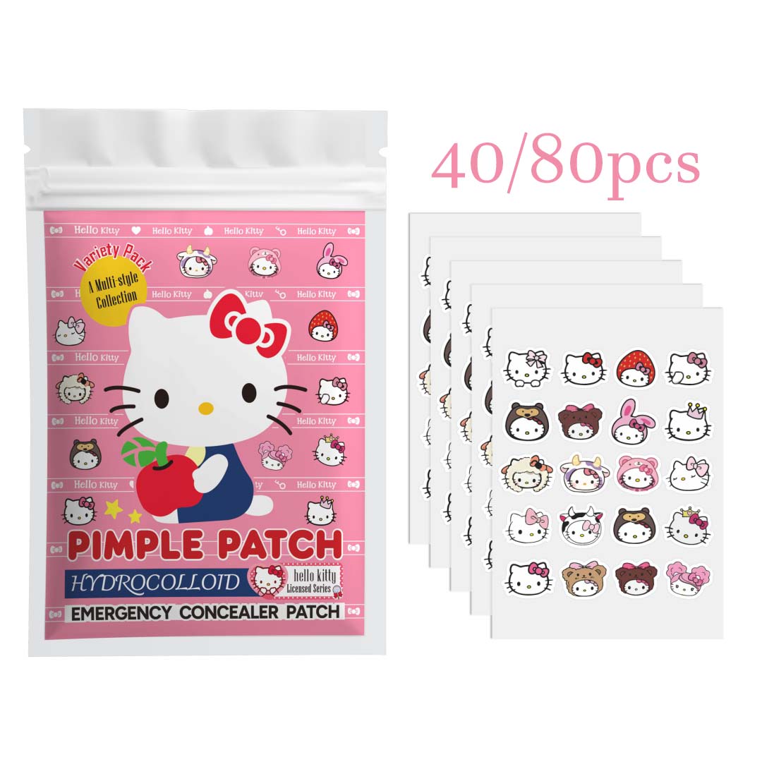 40/80枚入り ハローキティ アクネパッチ、ハイドロコロイ - Skincare Acne のレビューと価格