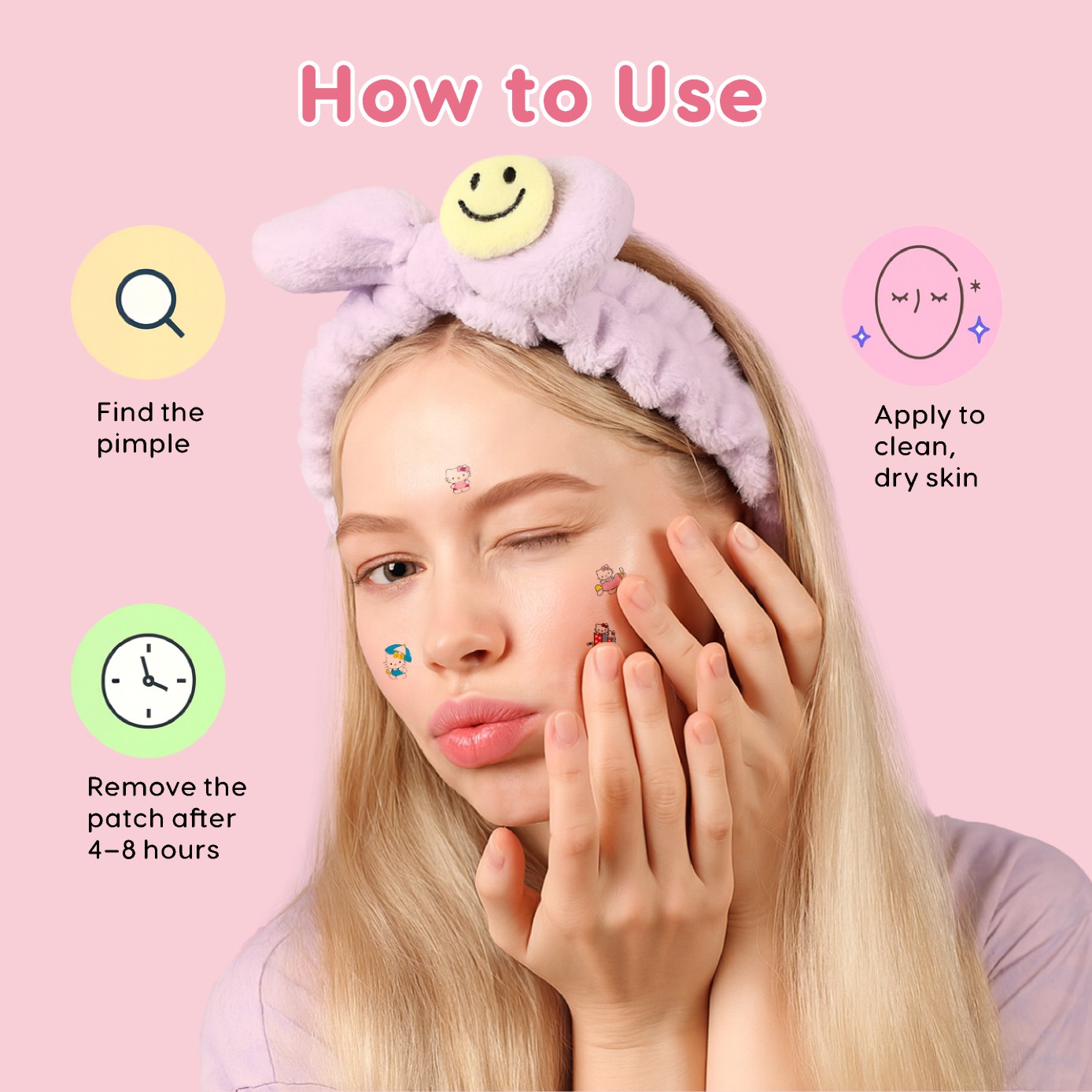 40/80枚入り ハローキティ アクネパッチ、ハイドロコロイ - Skincare Acne のレビューと価格