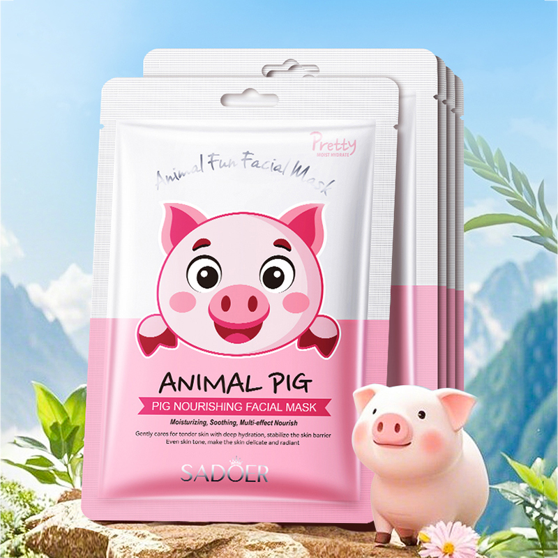 5 個 SADOER 動物柄マスクフェイスマスク保湿抗しわア - Skincare Animate のレビューと価格