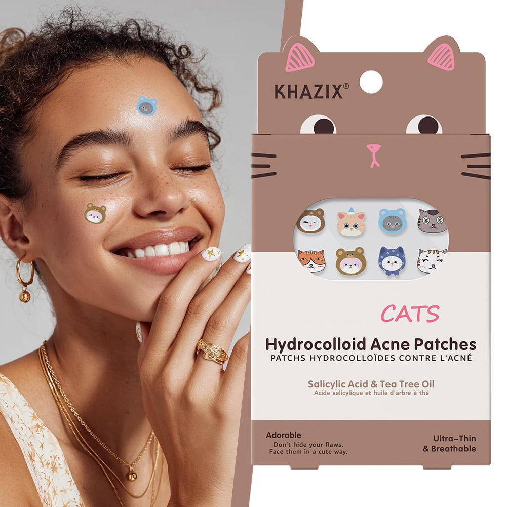 100/200/300枚入り かわいい猫型ニキビパッチ 透明 - Skincare Acne のレビューと価格