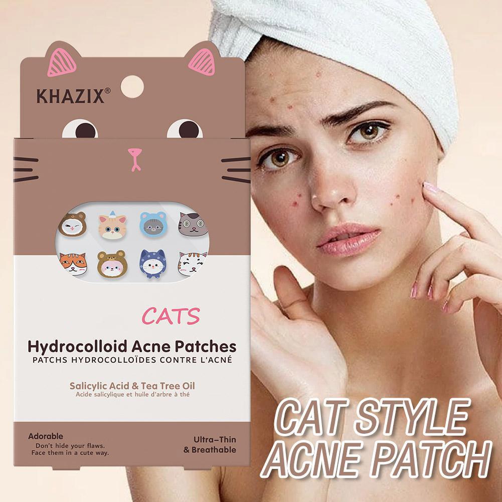 100/200/300枚入り かわいい猫型ニキビパッチ 透明 - Skincare Acne のレビューと価格