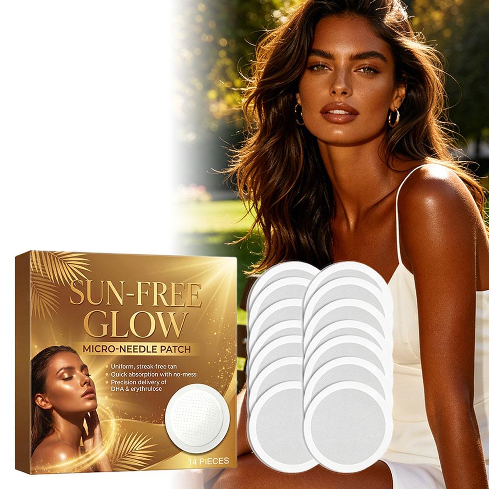 14枚入り サングローパッチ 日焼け不要 マイクロダーツステ - Skincare Glow Glowing のレビューと価格