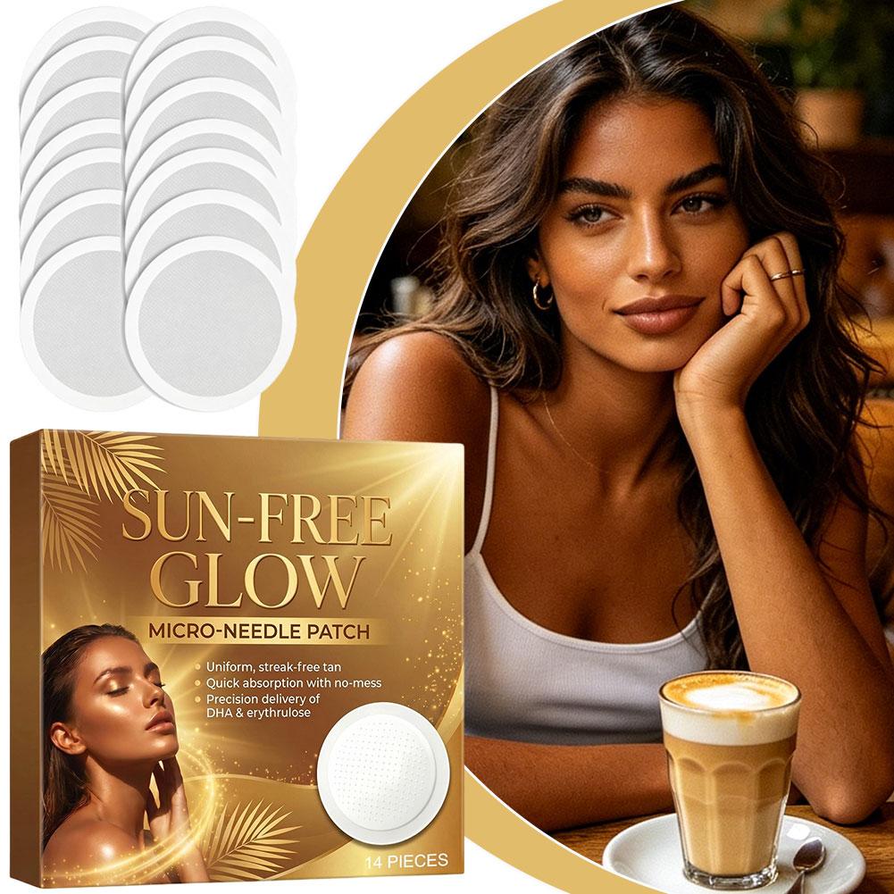 14枚入り サングローパッチ 日焼け不要 マイクロダーツステ - Skincare Glow Glowing のレビューと価格